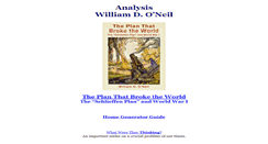 Desktop Screenshot of analysis.williamdoneil.com