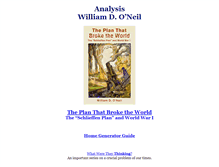 Tablet Screenshot of analysis.williamdoneil.com